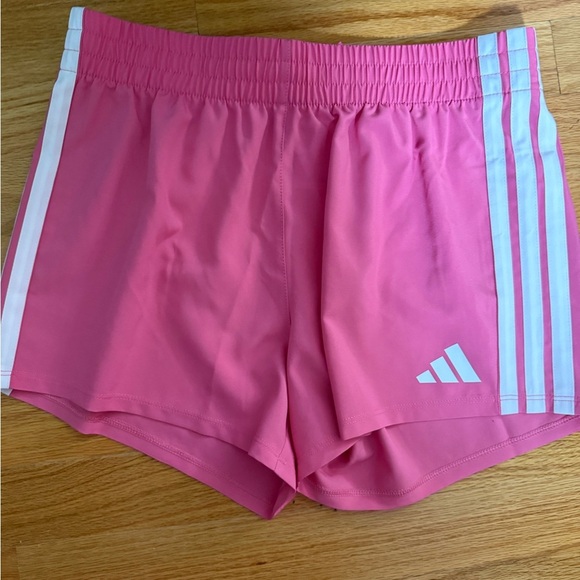 Adidas Pink Athletic Shorts Lightweight Elastic Set of 2!! - Picture 2 of 7